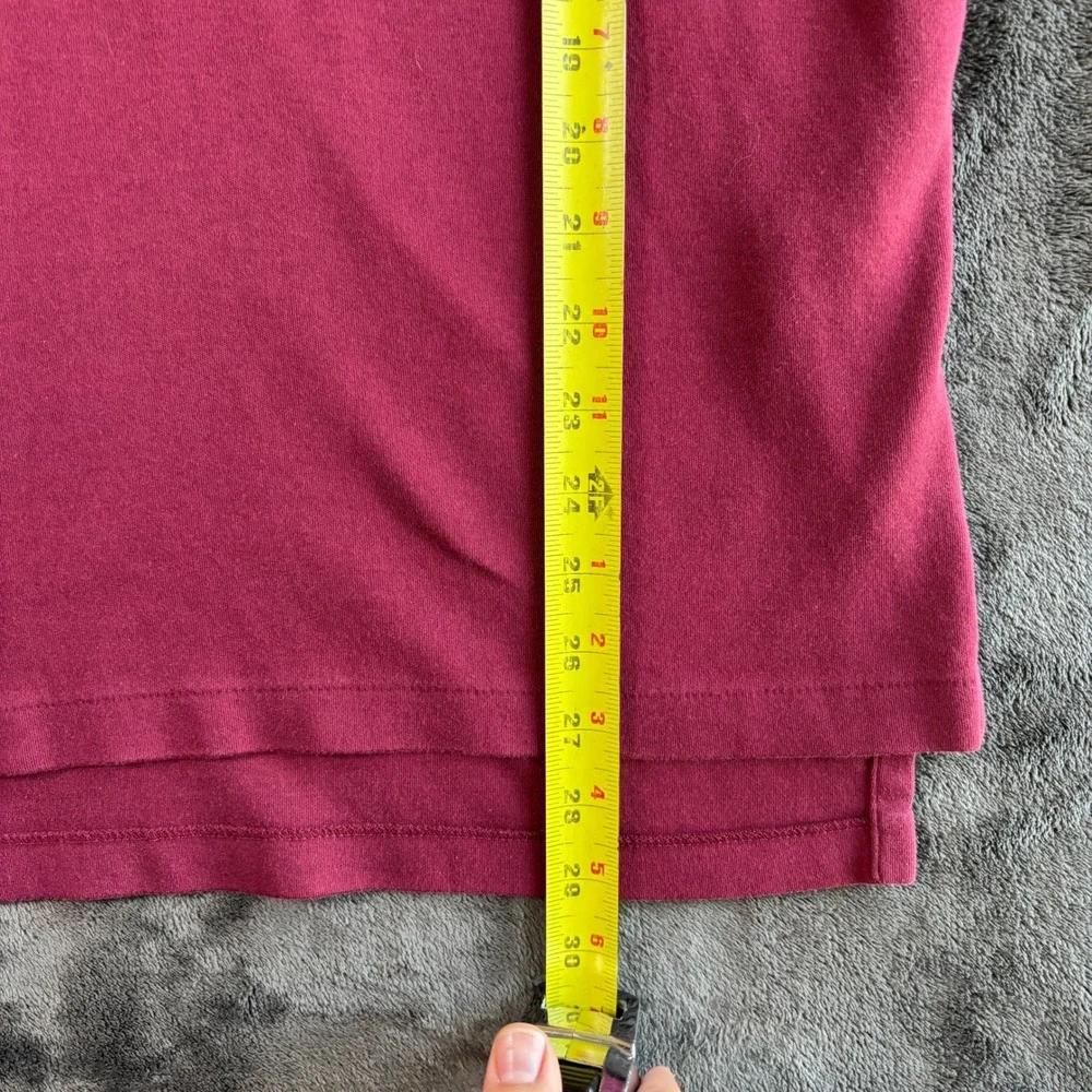Polo Ralph Lauren Mens‎ Medium Burgundy Short Sleeve Pique Cotton Polo Shirt